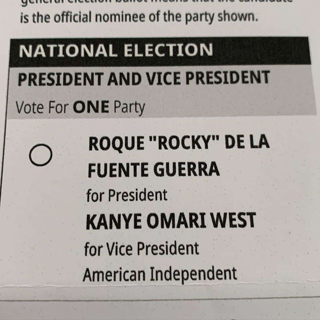 ブライス・ジョンソンさんのインスタグラム写真 - (ブライス・ジョンソンInstagram)「Wifey and I handling our Civic Duties! Be sure to go out there and Vote. ... although I was surprised to see Yeezy on the Ballot as a VP, I guess so was his running mate 😆 “I was not consulted to see if I wanted Mr. West as my running mate.” ~ De Le Fuerte told Newsweek.  . . . #vote #vote2020 #yeezyforvp」10月13日 0時37分 - mrbrycejohnson