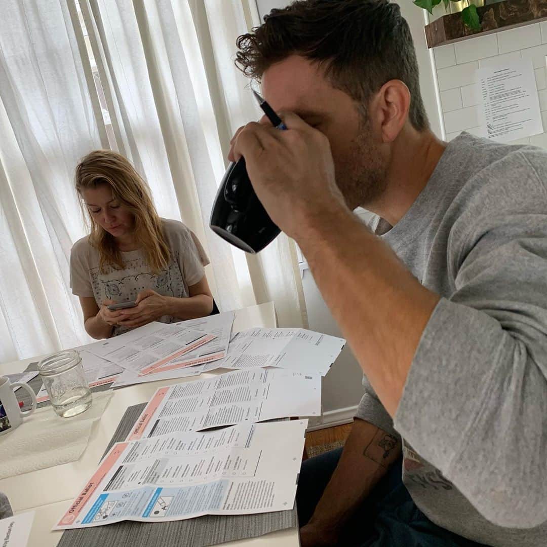 ブライス・ジョンソンのインスタグラム：「Wifey and I handling our Civic Duties! Be sure to go out there and Vote. ... although I was surprised to see Yeezy on the Ballot as a VP, I guess so was his running mate 😆 “I was not consulted to see if I wanted Mr. West as my running mate.” ~ De Le Fuerte told Newsweek.  . . . #vote #vote2020 #yeezyforvp」