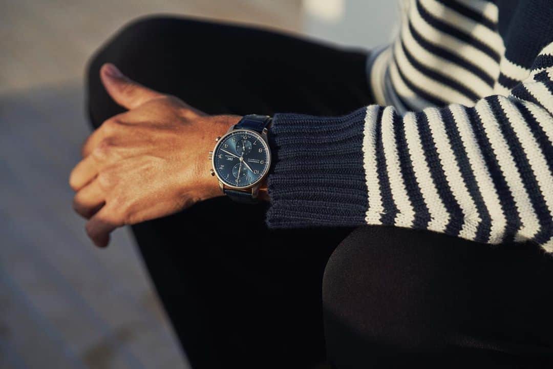 Saks Fifth Avenueのインスタグラム：「Since it launched in the '90s, the @iwcwatches_us Portugieser Chronograph with its nautical origins has become an absolute icon of a watch.」