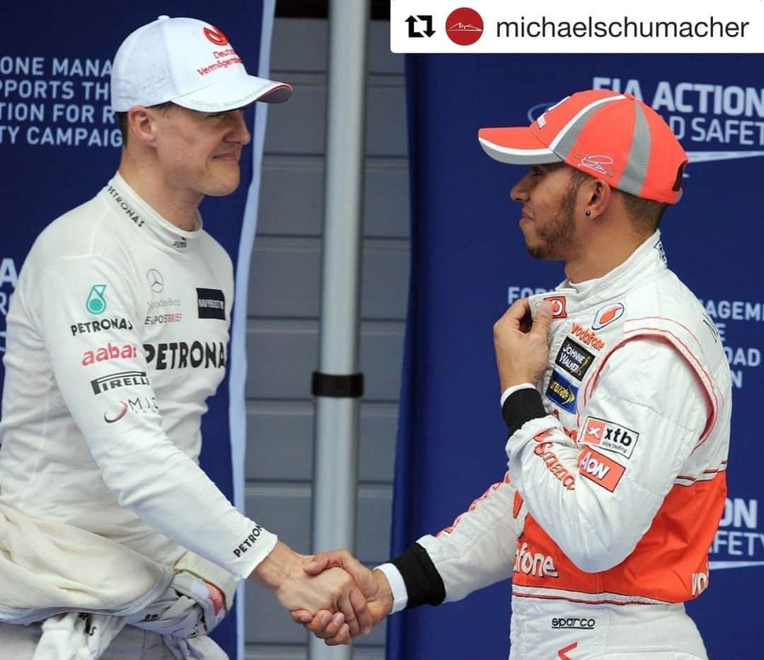 F1さんのインスタグラム写真 - (F1Instagram)「A lovely message from the family of @michaelschumacher: "Big congrats to Lewis, what an impressive achievement of a truly great driver. We cannot deny we would have loved for Michael to hold those records, but as he himself always used to say: records are there to be broken."  #Repost x @michaelschumacher  #F1 #Formula1 #LewisHamilton #Schumacher #EifelGP」10月12日 16時15分 - f1