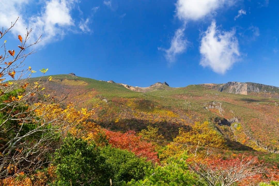 福島県さんのインスタグラム写真 - (福島県Instagram)「【安達太良山】  ロープウェイを降りると、山肌に鮮やかな紅葉のグラデーション。手が届きそうな高さの雲が、ゆっくりと影を作って流れていきます。  #安達太良山 #二本松市 #福島県 #nihonmatsucity #fukushima #traveljapan #futurefromfukushima #ふくしまからはじめよう #新しい生活様式からはじめよう」10月12日 17時16分 - realize_fukushima
