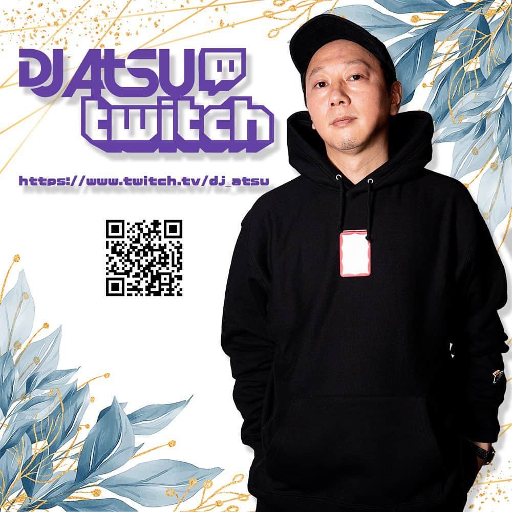 DJ ATSUのインスタグラム：「今夜の #Twitch は、10/13で誕生日を迎えるNARUKEがプレイしてくれます！﻿ 平日ですがお時間のある方は是非お祝いしてあげて下さい。﻿ ﻿ 21:00- START ‼︎‼︎﻿ ﻿ 下記のURLから、ブラウザでも視聴できますのでゼヒ‼︎﻿ https://twitch.tv/dj_atsu﻿ ﻿ 良かったらフォローして聴いて下さいませ☆﻿ ビッツ、サブスクも大歓迎でございます。」