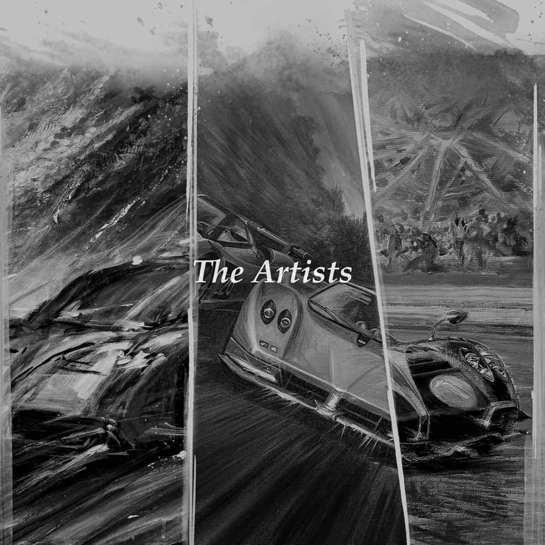 パガーニ・アウトモビリのインスタグラム：「We are really honoured for the unique opportunity to work on the 2021 Pagani Calendar with three extremely experienced and talented painters like @delamariaartworks @ferreyrabassoart @pinturasdevillafuerte  #pagani #arteenlapista #zonda #zondac12 #zondar  #zondaf #huayra #huayrabc #raodsterbc #paganiimola #2021 #art #artist #calendario #calendar #calendar2021 #paint #painters」