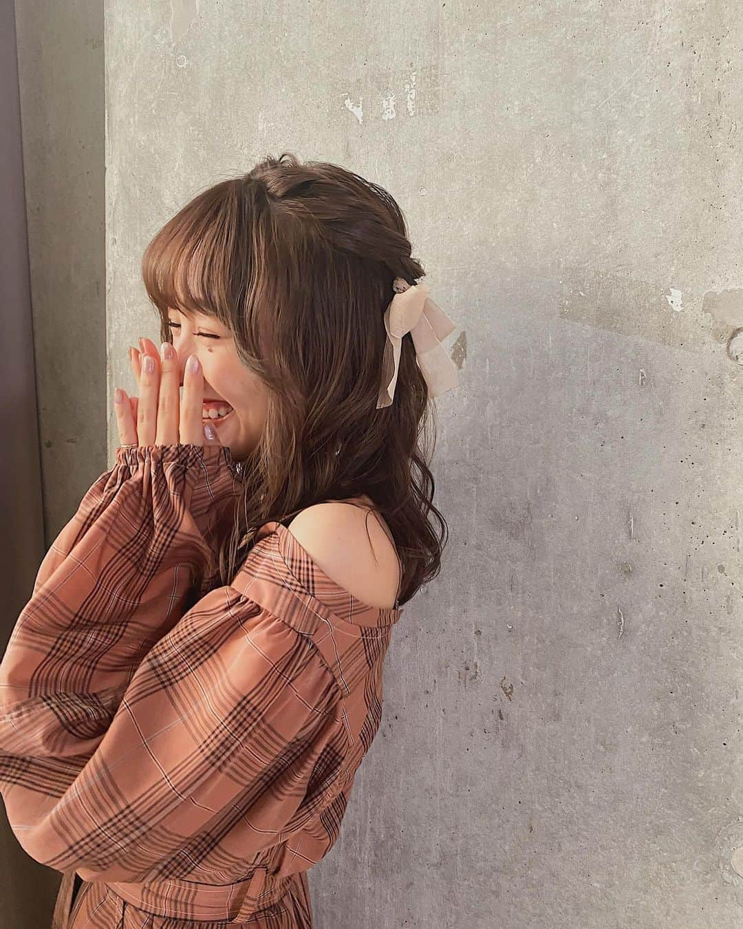 前田希美（まえのん）さんのインスタグラム写真 - (前田希美（まえのん）Instagram)「♡♡  #hairarrange #hairstyle #hairstyles  #ヘアアレンジ #リボンアレンジ  #ハーフアップアレンジ #ゆる巻きミディアム」10月12日 20時18分 - maeda_nozomi