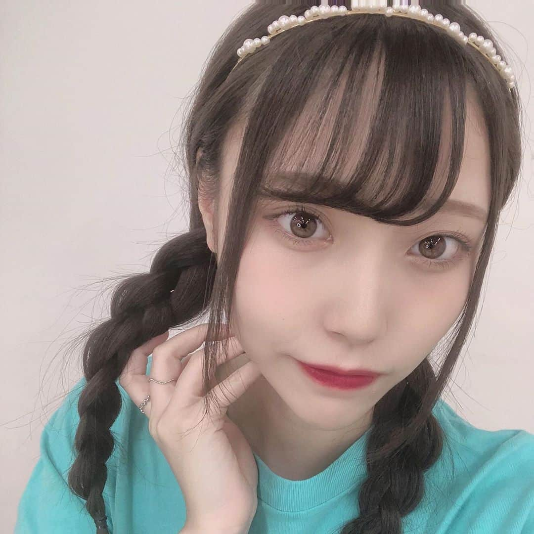 川越紗彩さんのインスタグラム写真 - (川越紗彩Instagram)「おしゃべり会って楽しいよね💭😊 いつもありがとう♡  #ngt48 #おしゃべり会 #生誕 #Tシャツ #三つ編み #ヘアアレンジ」10月12日 21時47分 - saaya_kawagoe_ngt48