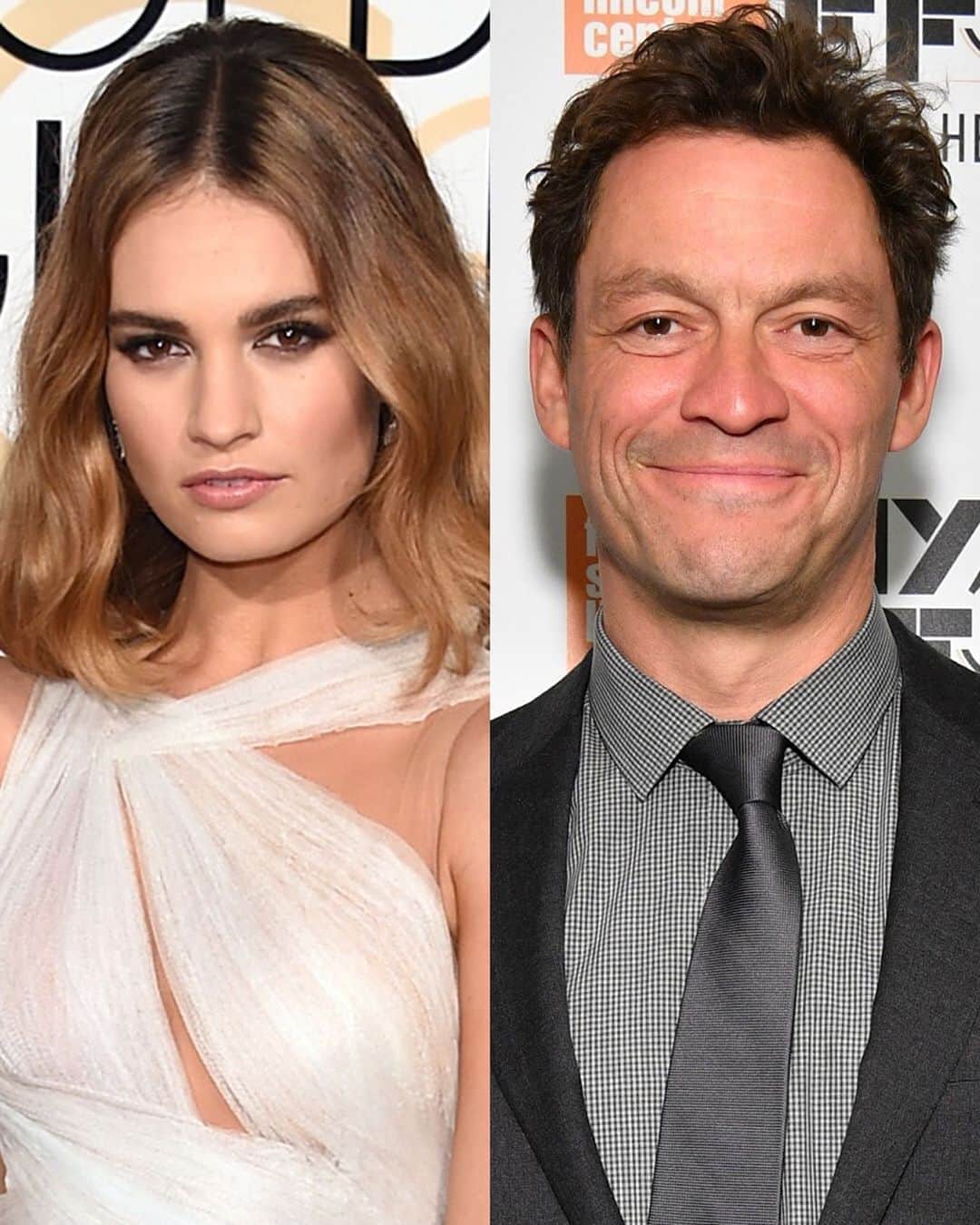 Just Jaredさんのインスタグラム写真 - (Just JaredInstagram)「“The Affair” actor Dominic West, who is married, was photographed kissing actress Lily James while together in Rome. Tap this pic in the LINK IN BIO for the full story.  #LilyJames #DominicWest Photo: Getty」10月12日 22時36分 - justjared