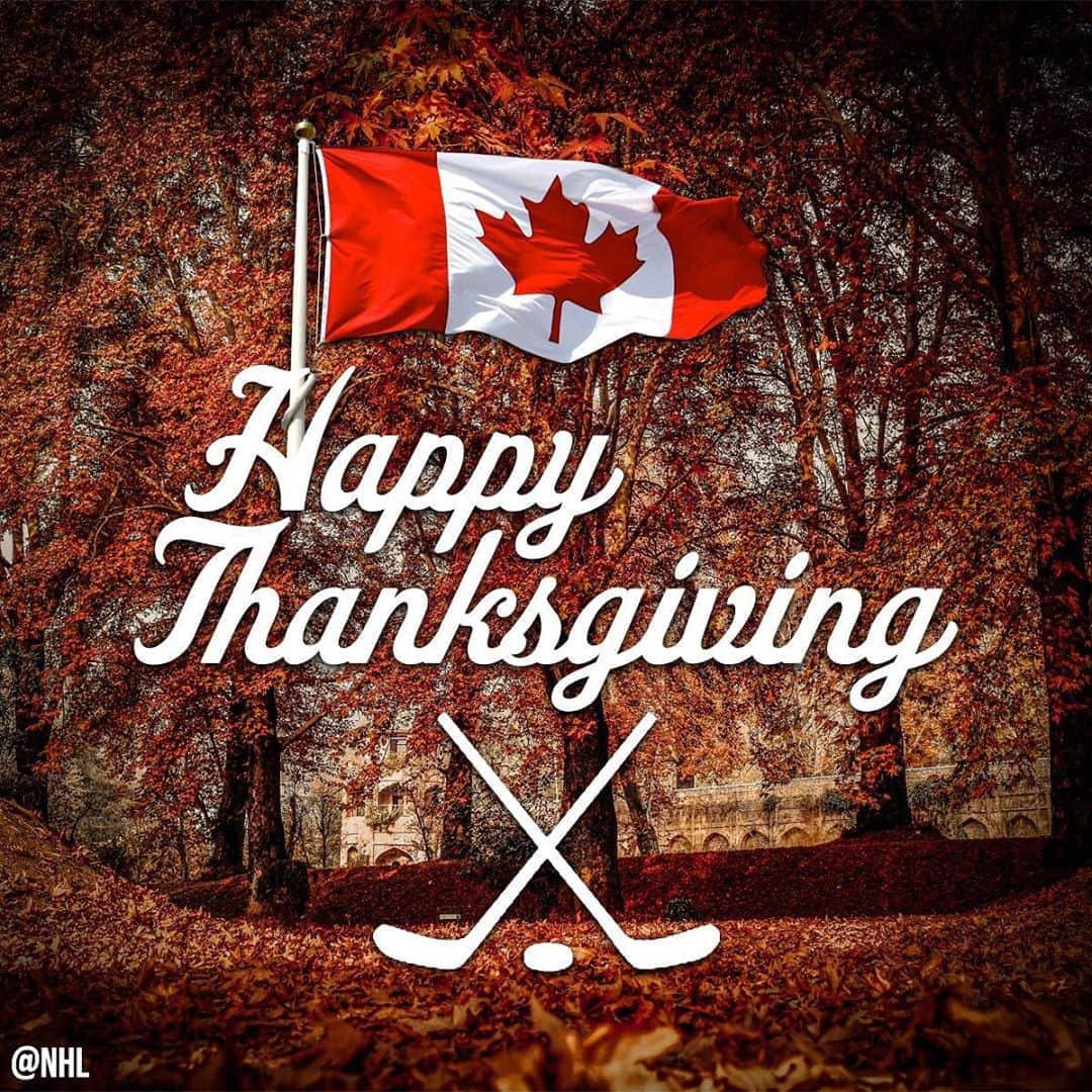 NHLさんのインスタグラム写真 - (NHLInstagram)「Happy Thanksgiving to our NHL family in Canada! 🇨🇦」10月12日 22時37分 - nhl