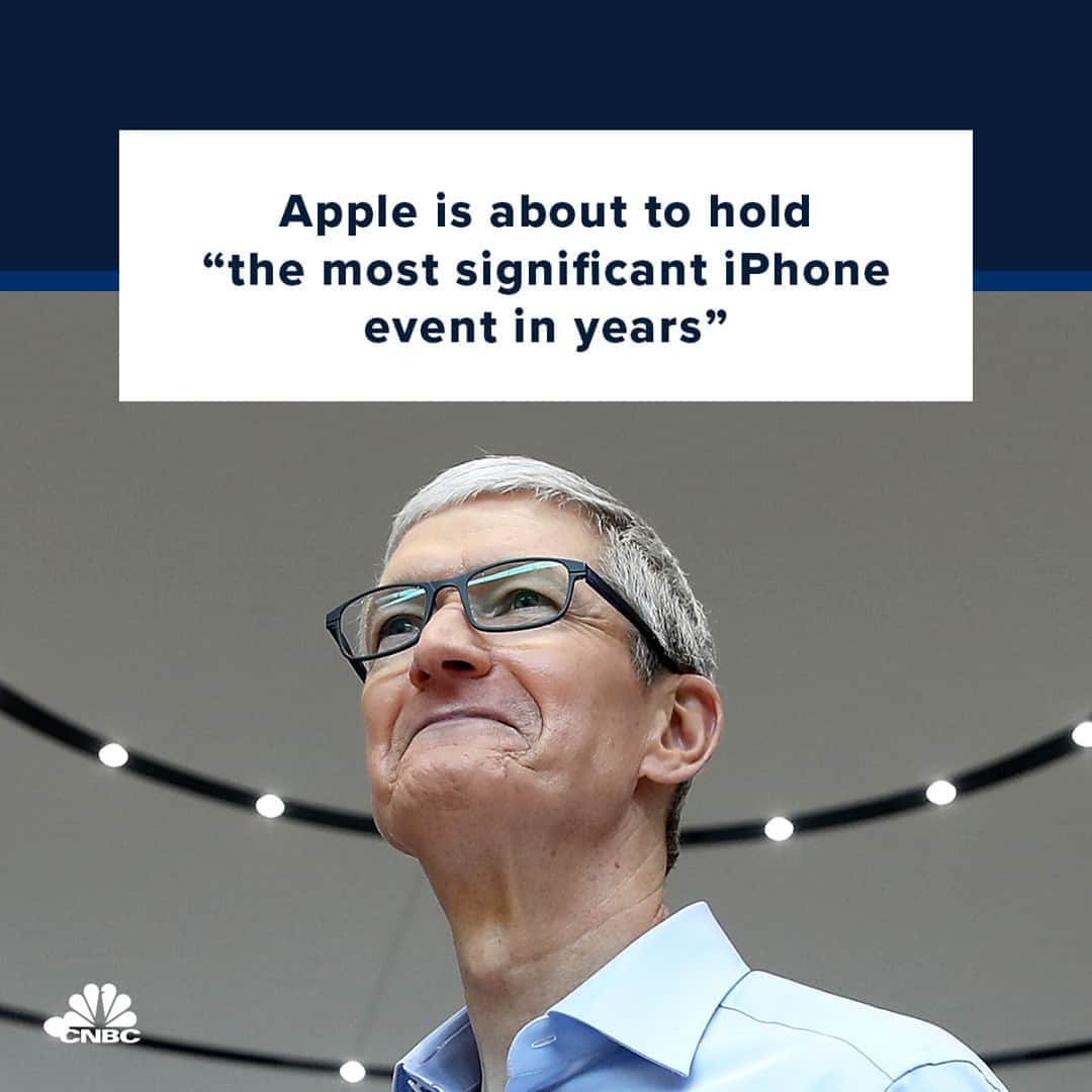CNBCさんのインスタグラム写真 - (CNBCInstagram)「New iPhones are on the way. 👀⁠ ⁠ On Tuesday, Apple is holding a launch event where it will reveal this year’s iPhone lineup. This year’s launch is significant. It is expected to include the first major iPhone exterior redesign since 2017, when Apple released the iPhone X with facial recognition. This year’s models will feature iPad-like edges with flatter sides, compared with the gently curving sides of the current iPhones. ⁠ ⁠ Apple is also expected to release four separate iPhones at different screen sizes and prices –– a much wider range of devices than in the past. Also, at least some new iPhones will support 5G cellular networks, which promise faster download times (although the networks aren’t fully built out yet in the U.S., which could disappoint some users.)⁠ ⁠ This year’s changes have investors and analysts predicting a big upgrade cycle that will make Apple an even more valuable company. Details on what you can expect from the event at the link in bio.⁠」10月12日 23時31分 - cnbc