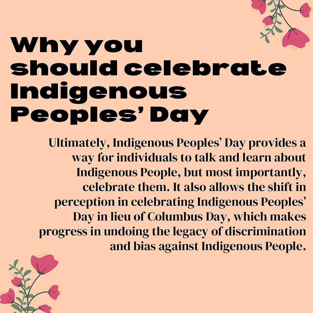 ヴィオラ・デイヴィスさんのインスタグラム写真 - (ヴィオラ・デイヴィスInstagram)「"Happy Indigenous Peoples’ Day! Swipe through to learn more about why celebrating Indigenous Peoples’ Day is so important and how you can celebrate it this year. Make sure to spread the word 🧡"  research by @ysabelakroyd  edited by @the.mischief.managed  graphics by @_rachelxie 🔁@thistletopics」10月13日 10時29分 - violadavis