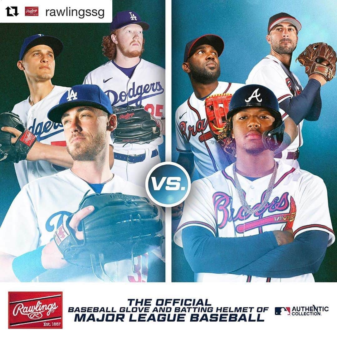 Rawlings Japanさんのインスタグラム写真 - (Rawlings JapanInstagram)「#Repost @rawlingssg with @get_repost ・・・ The NLCS starts today! Two teams filled with superstars going head to head. Who are you picking to go to the World Series? @braves @dodgers #TeamRawlings #MLB #PostSeason #Playoffs @rawlings_japan_llc」10月13日 9時06分 - rawlings_japan_llc