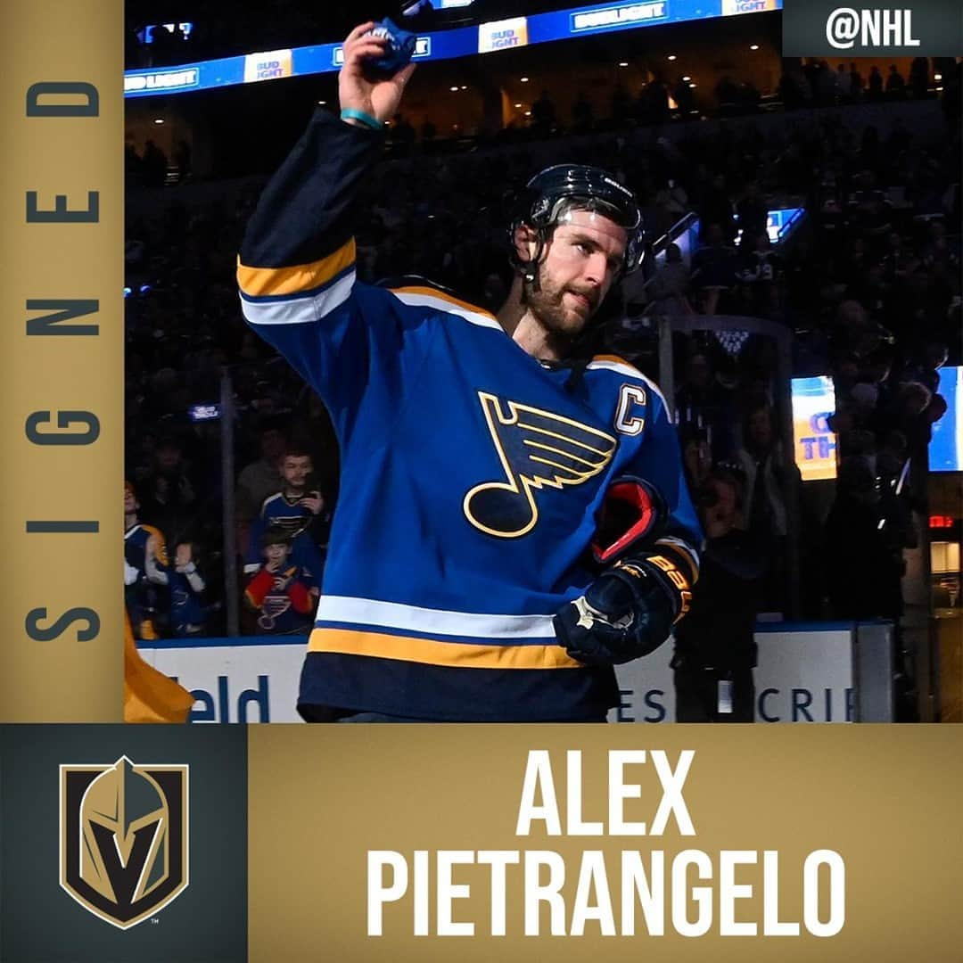 NHLさんのインスタグラム写真 - (NHLInstagram)「OFFICIAL: Alex Pietrangelo (@alexpetro27) has signed with the @vegasgoldenknights! #NHLFreeAgency」10月13日 9時51分 - nhl