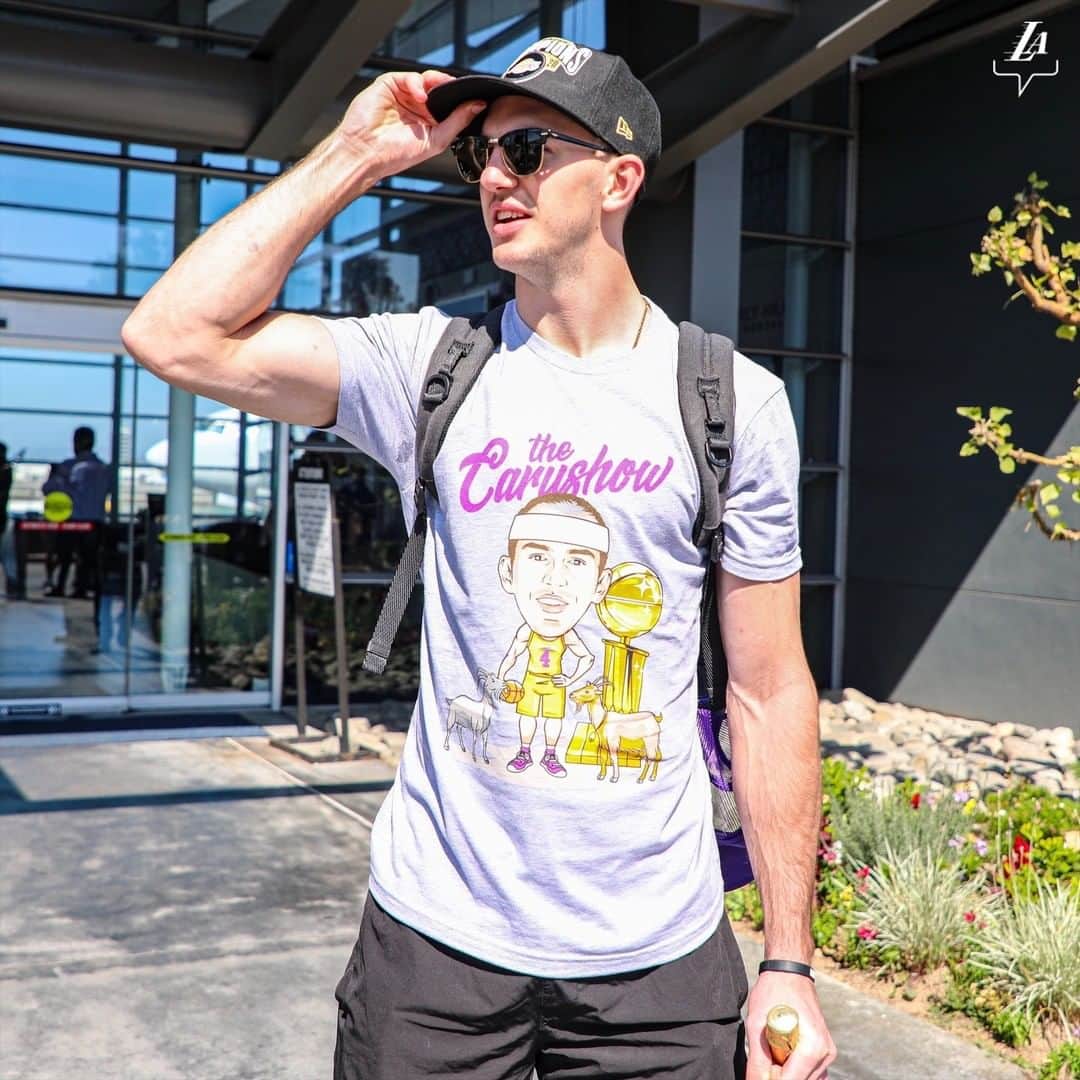 Los Angeles Lakersさんのインスタグラム写真 - (Los Angeles LakersInstagram)「Who out there loves Alex Caruso?」10月13日 10時03分 - lakers