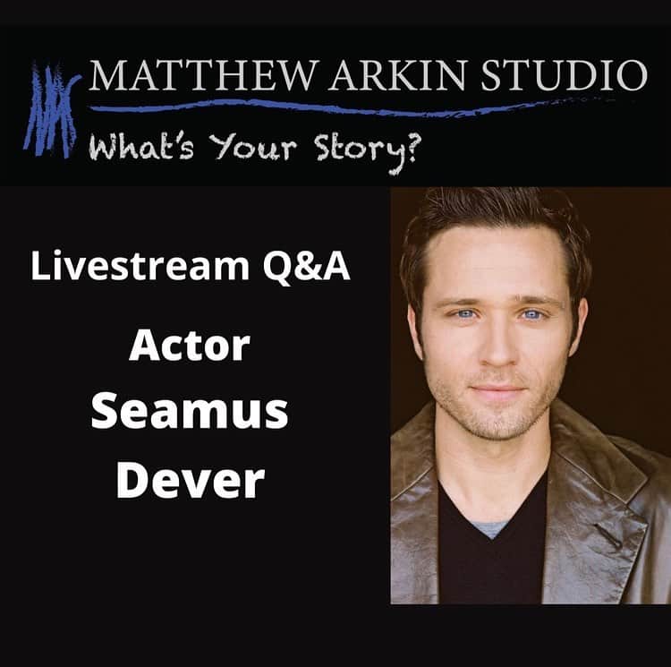 シーマス・デヴァーさんのインスタグラム写真 - (シーマス・デヴァーInstagram)「Gonna talk acting tonight with my friend Matthew Arkin. Acting? What’s that? Something we used to do when we could be in the same room as other people. Join us at 5pm pacific/8pm eastern. Link in bio. @matthewarkinauthor」10月13日 1時24分 - seamuspatrickdever
