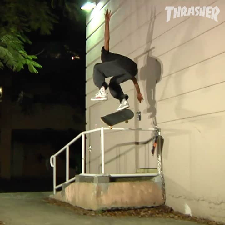 スラッシャーのインスタグラム：「👉🏾 @ishcepeda stomps with STYLE & SNAP 💪🏾  New @dc_skateboarding part playing on all Thrasher channels 🪐」