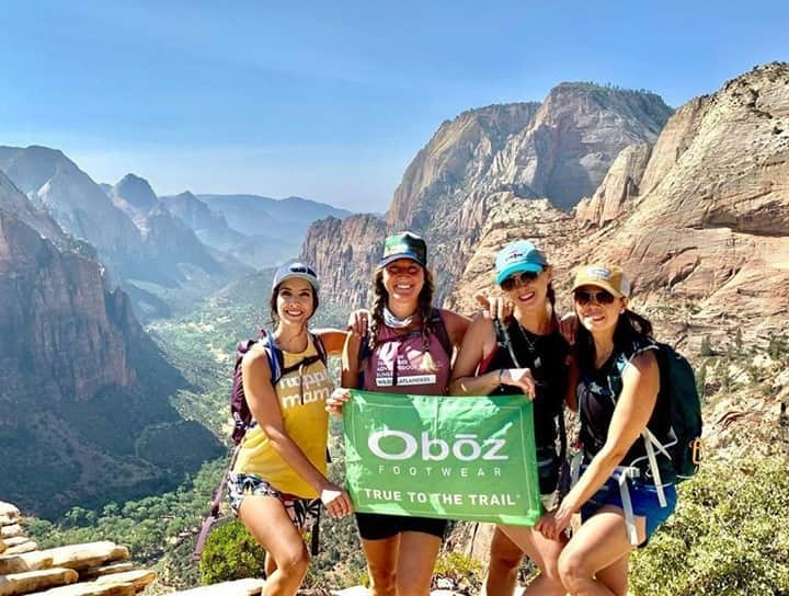 オボズさんのインスタグラム写真 - (オボズInstagram)「A few weeks ago, Oboz Truist @wildflatlandermama visited Zion National Park, and took us with her! ⠀ ⠀ Where have you hiked this fall?⠀ .⠀ #repost⠀ -------------------------------------------------------------⠀ Zion National Park with the girls—and opening day of Angel’s Landing hike! #wildflatlandermama #adventureanyway #wildflatlanders #angelslanding #zion #hiking #oboztruist #truetothetrail @obozfootwear⠀ .⠀ #truetothetrail」10月13日 2時00分 - obozfootwear