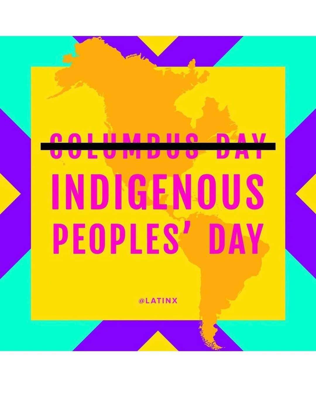 ジェセニア・バイスさんのインスタグラム写真 - (ジェセニア・バイスInstagram)「Now that I’ve got ur attention. Happy Indigenous People Day ! BEFORE thinks of leaving an ignorant comment, let me suggest first that u swipe left and learn some history. IPD is a REAL holiday in various cities & states HERE in the United States why? BC IT REALLY HAPPENED . . #happyindigenouspeoplesday #indigenous #indigenouspeoplesday #ipd」10月13日 2時16分 - iamjessenia