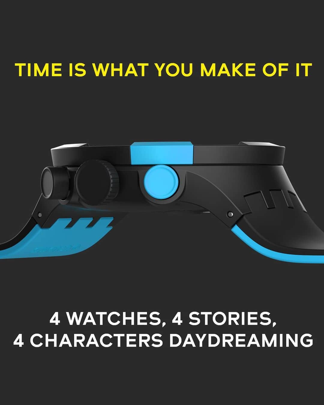 のインスタグラム：「Swatch provides the opportunity to daydream. What if we could pause time, even just for a moment, and restart? Or even just reset the last 30 seconds? Seize the moment and think it through. #SwatchBIGBOLD」