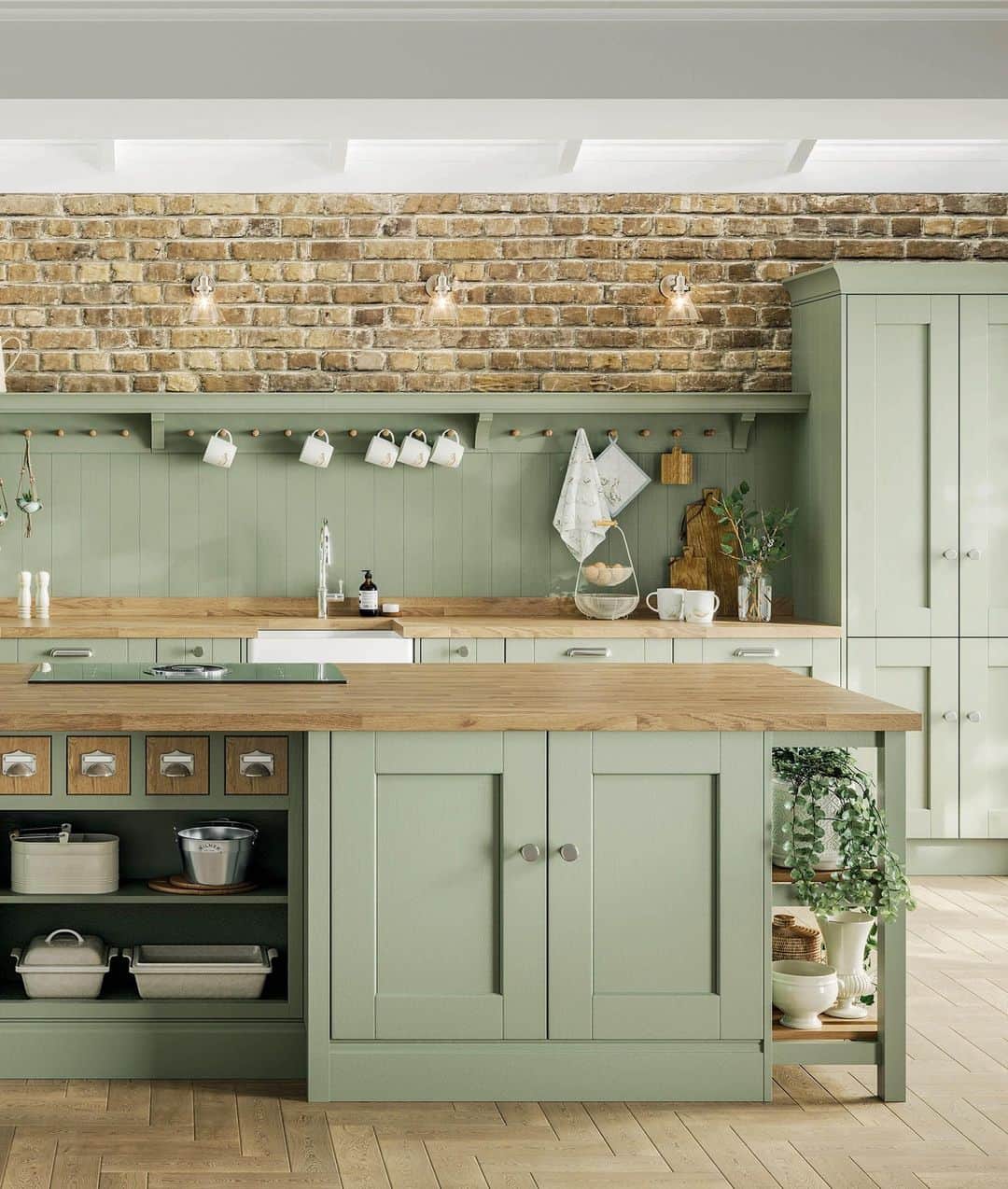 ローラアシュレイのインスタグラム：「Bring a sense of calm back to your kitchen with the clean lines and simple styling of our Whitby kitchen from @lauraashleykitchens. ⁣ ⁣ This versatile design would look perfectly at home in any urban, country, modern or period properties.⁣ ⁣ Find your nearest retailer today to discuss your dream kitchen: lauraashleykitchencollection.co.uk」