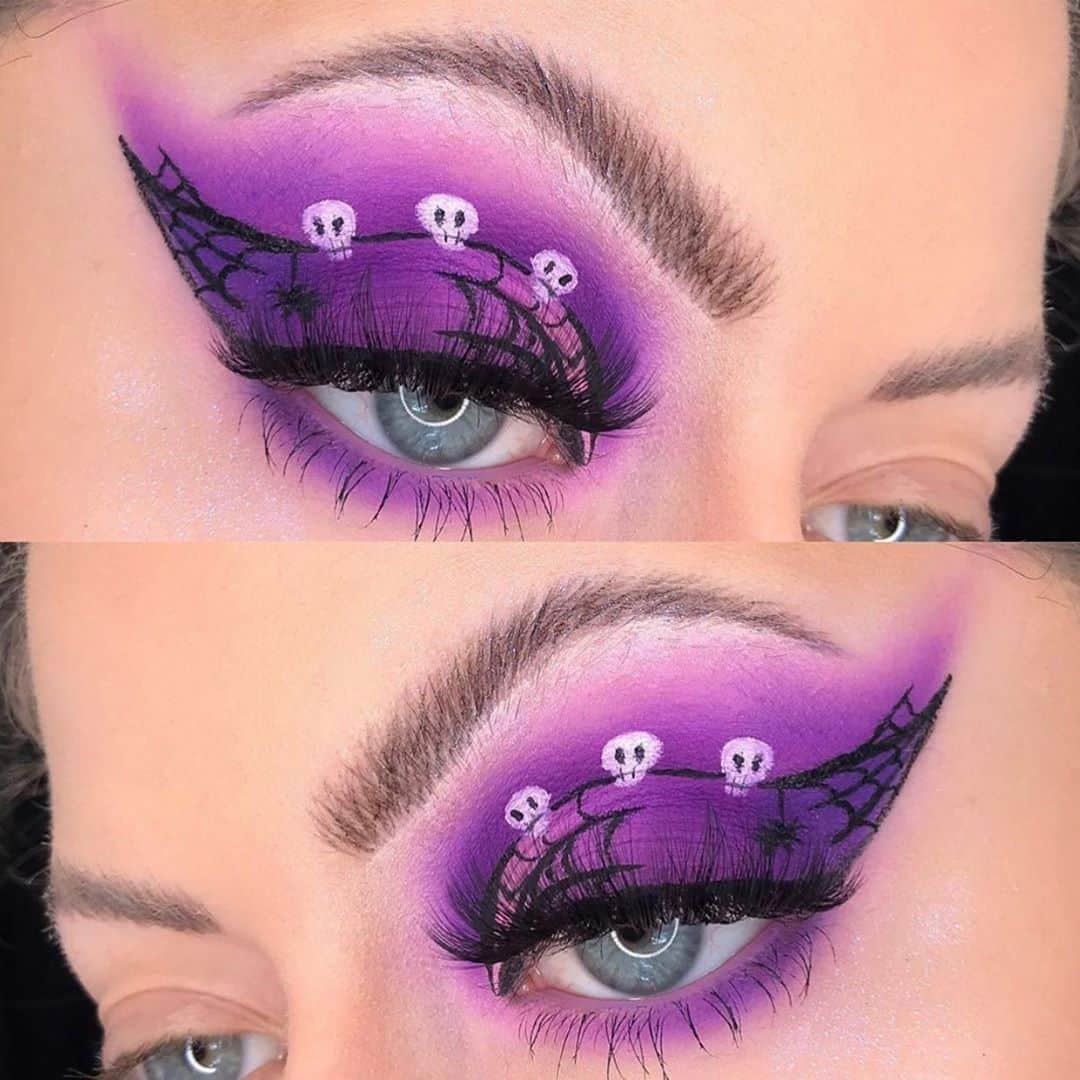Jeffree Star Cosmeticsさんのインスタグラム写真 - (Jeffree Star CosmeticsInstagram)「💀🕸 @uglyxbecca created this spooky eye with the help us our #velourliquidlipstick in the shade #DRUGLORD 🌟 #jeffreestarcosmetics」10月13日 6時03分 - jeffreestarcosmetics
