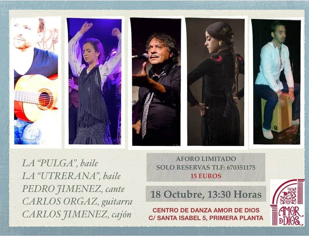 CLAUDIA. LA UTRERANAさんのインスタグラム写真 - (CLAUDIA. LA UTRERANAInstagram)「Este domingo nos vemos en @amordediosflamenco  con muchas ganas de mucho flamenco, vamos que nos vamos señores!!!!  #flamencomadrid #flamenco #baile #arte #soniquete #compás@orgazcarlos ❤」10月13日 7時44分 - claudiadeutrera