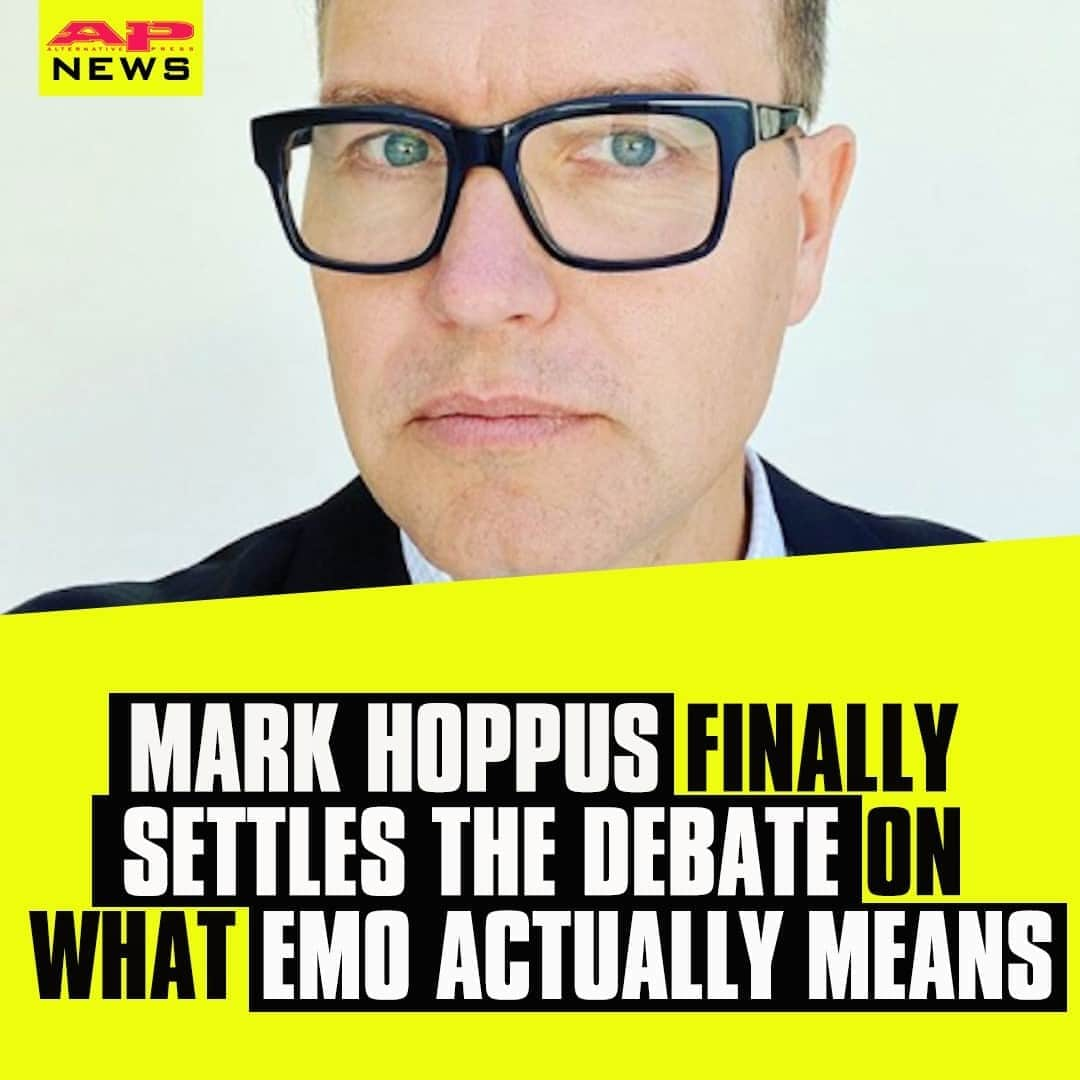 Alternative Pressさんのインスタグラム写真 - (Alternative PressInstagram)「Yes, @markhoppus has finally settled the debate on what emo actually means so you can all stop wondering ⁠ LINK IN BIO⁠ .⁠ .⁠ .⁠ #markhoppus #blink182 #emo #emomusic #altpress #alternativepress」10月13日 8時01分 - altpress