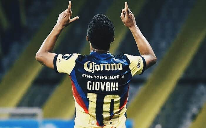 ジョバニ・ドス・サントスのインスタグラム：「Felices 104 años de grandeza !! Un gran orgullo formar parte de esta historia y este sentimiento por este gran club @clubamerica 🦅 #104MÉRICA #SOMOSAMÉRICA」