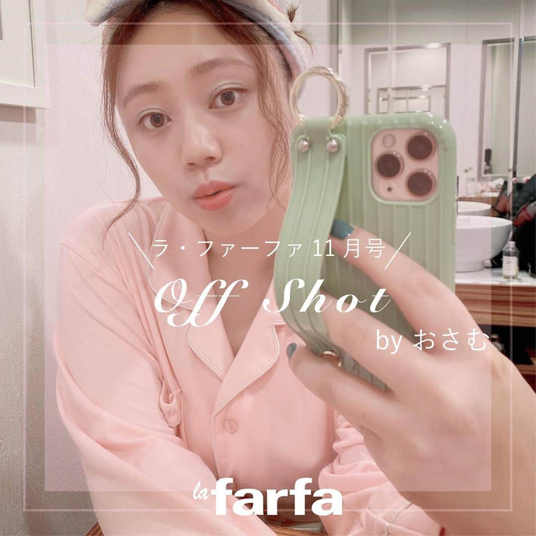 la farfaのインスタグラム：「♡﻿ ﻿ 𝐥𝐚 𝐟𝐚𝐫𝐟𝐚 １１月号のoff shot📸﻿ ﻿ ﻿ 今日紹介するのは﻿ おさむのオフショット♡👗﻿ 【Pochaco's Room Wear】から﻿ ﻿ 秋冬の普段着はコンフォータブルに！﻿ ということで1マイルウエアから﻿ ランジェリーまでをご紹介🧐💕﻿ ﻿ おうち時間から近所の買い物まで﻿ おしゃれに過ごせる洋服が﻿ たくさん載ってます！✨﻿ ﻿ ぜひCHECKしてみてくださいね🏷﻿ ﻿ ﻿ おさむ ▹ @i_am_osamu  ﻿ ﻿ #lafarfa#ラファーファ#ラファモ﻿ #ぽっちゃり#ぽっちゃりモデル﻿ #plussize#plussizemodel﻿ #おさむ」