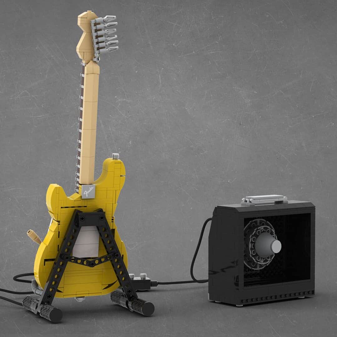 HYPEBEASTさんのインスタグラム写真 - (HYPEBEASTInstagram)「#hypeAF: @lego IDEAS will officially be producing a @fender Stratocaster set as the winner of the “Music to Our Ears” contest. Designed by user TOMOELL, the set utilizes more than 600 LEGO bricks with 335 pieces for the guitar, which comes in hues of mustard, black, white, red and dark blue, 287 pieces for the amplifier and 54 pieces for the stand. Click the link in our bio to learn more details and stay tuned for its release info. ⁠⠀ Photo: LEGO」10月13日 19時06分 - hypebeast
