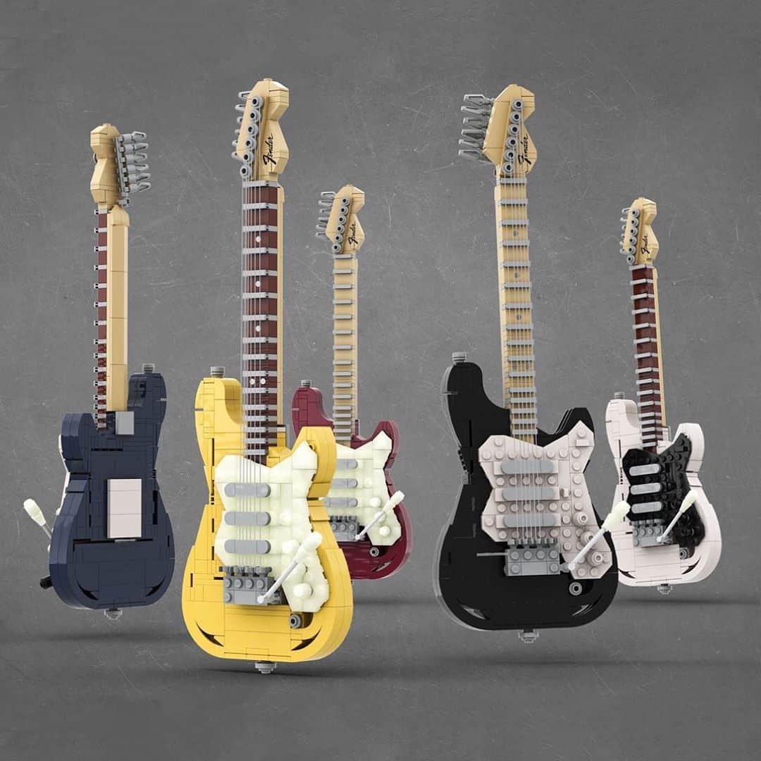 HYPEBEASTさんのインスタグラム写真 - (HYPEBEASTInstagram)「#hypeAF: @lego IDEAS will officially be producing a @fender Stratocaster set as the winner of the “Music to Our Ears” contest. Designed by user TOMOELL, the set utilizes more than 600 LEGO bricks with 335 pieces for the guitar, which comes in hues of mustard, black, white, red and dark blue, 287 pieces for the amplifier and 54 pieces for the stand. Click the link in our bio to learn more details and stay tuned for its release info. ⁠⠀ Photo: LEGO」10月13日 19時06分 - hypebeast
