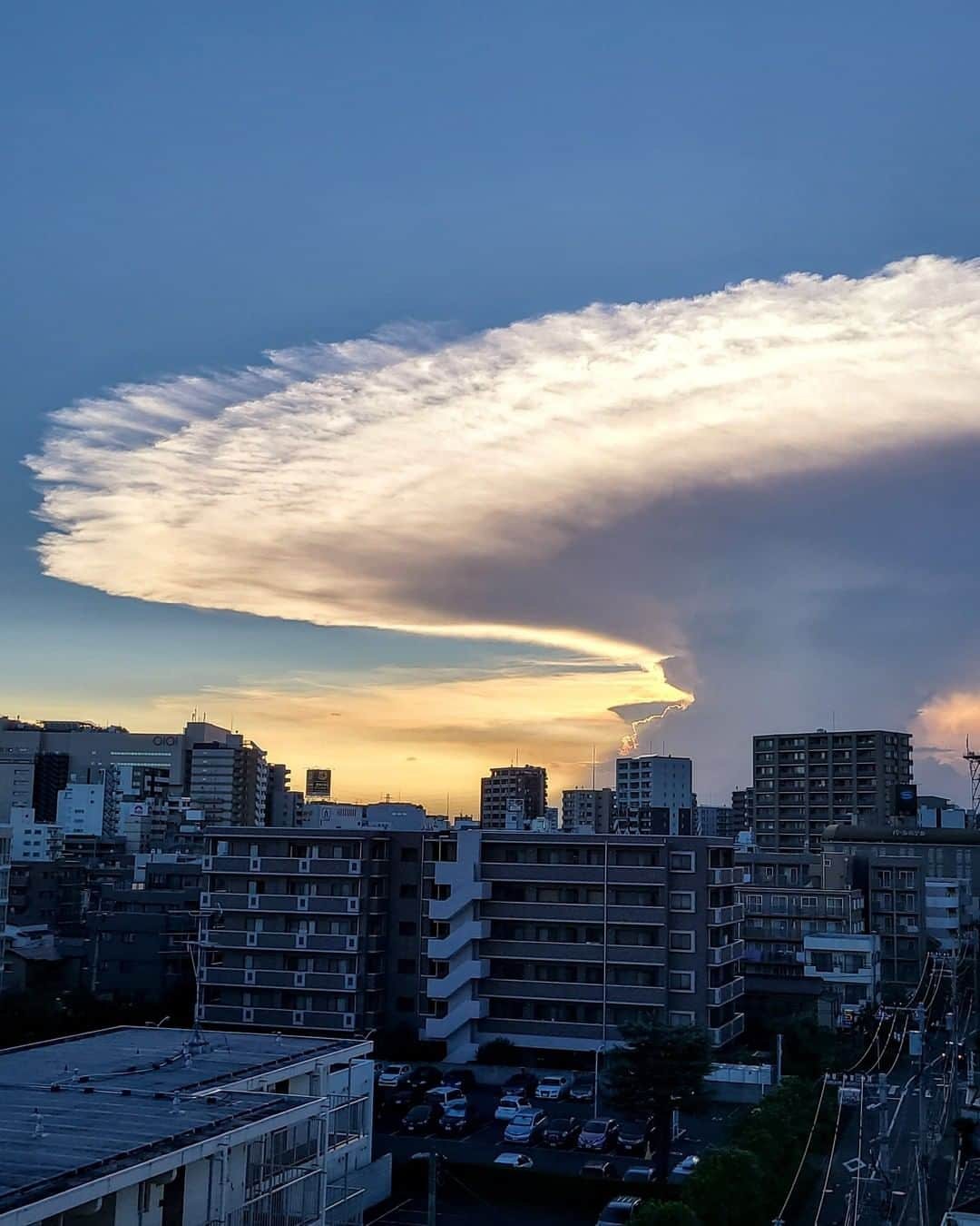 Galaxy Mobile Japanさんのインスタグラム写真 - (Galaxy Mobile JapanInstagram)「不思議な形の雲…☁️“かなとこ雲”っていうんですよ✨ 知っていたよ！または、見たことあるよー！って方がいたらコメントで教えてください🙋‍♀️ 📸#GalaxyS20Plus  5G Photo by @moonlightice  ・ ・ ・ #withGalaxy #Galaxy5G #ギャラクシーS20 #ギャラクシー #かなとこ雲 #積乱雲 #雲 #秋の空 #雲が好き #空撮 #空を見上げて #空の写真 #写真のある生活 #誰かに見せたい風景 #誰かに見せたい景色 #自然 #空を見上げて #空を見上げるのが好き #スマホ写真 #スマホカメラ #スマホ撮影 #スマホ撮り #スマホ越しの私の世界 #Galaxyカメラ部 ・ 皆さんも珍しい空の写真を撮影した際は、「#Galaxyカメラ部」をつけて投稿してくださいね🌪」10月13日 19時00分 - samsungjpn