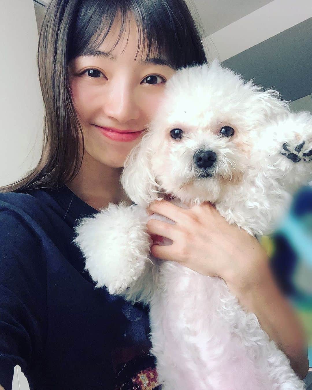 青山あみのインスタグラム：「with Kuma🐾」