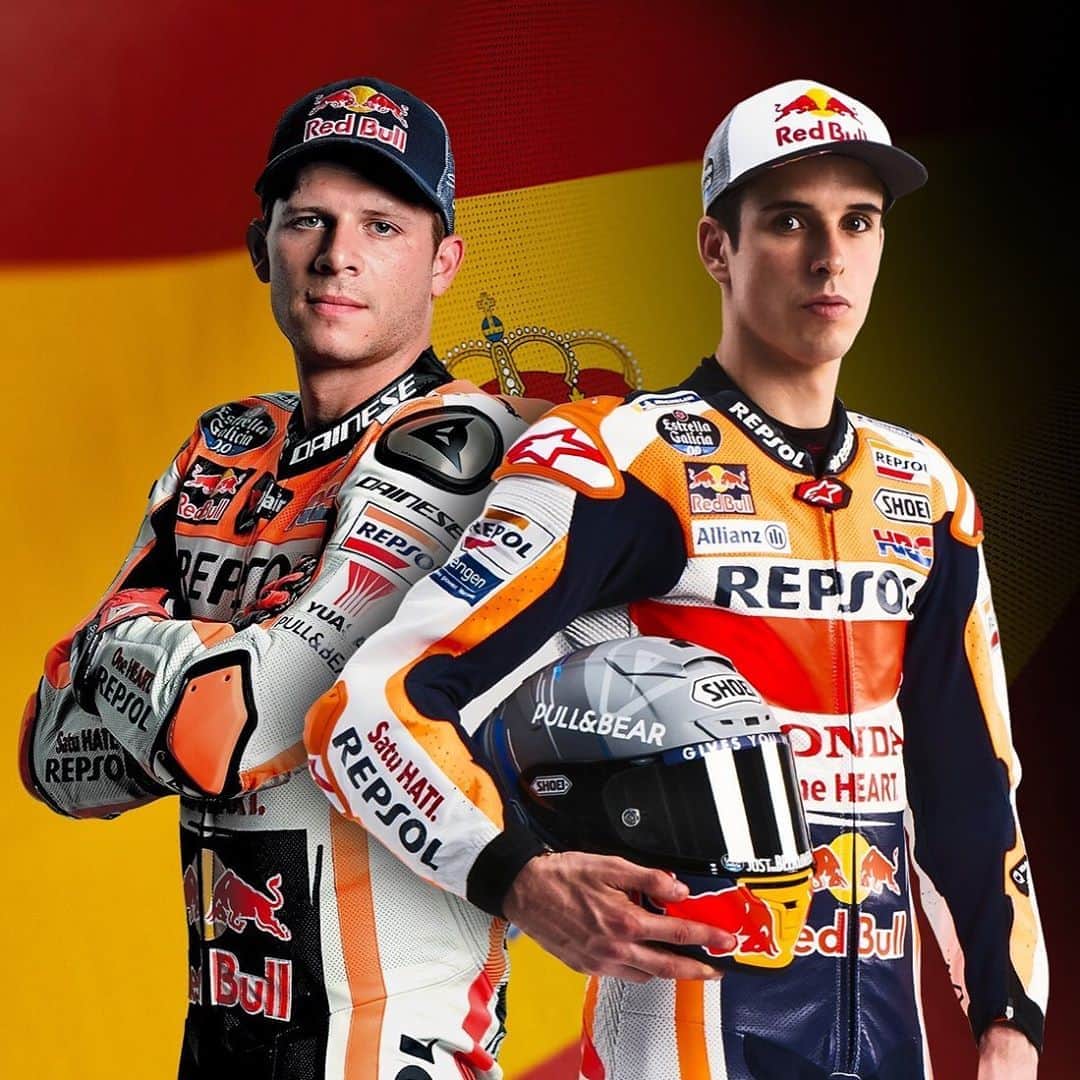 レプソル・ホンダのインスタグラム：「No time to stop. Two out of three!⠀⠀⠀⠀⠀⠀⠀⠀⠀ #AragonGP」