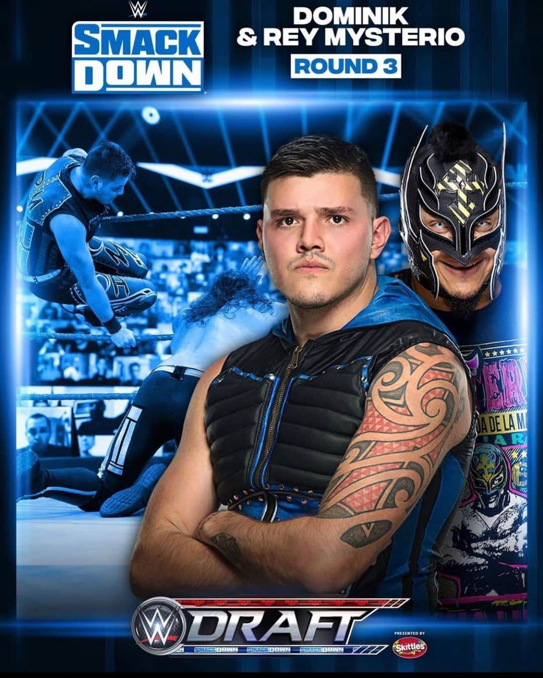 レイ・ミステリオ・ジュニアのインスタグラム：「Ready for our new journey!! @wweonfox #FridayNightSmackdown」