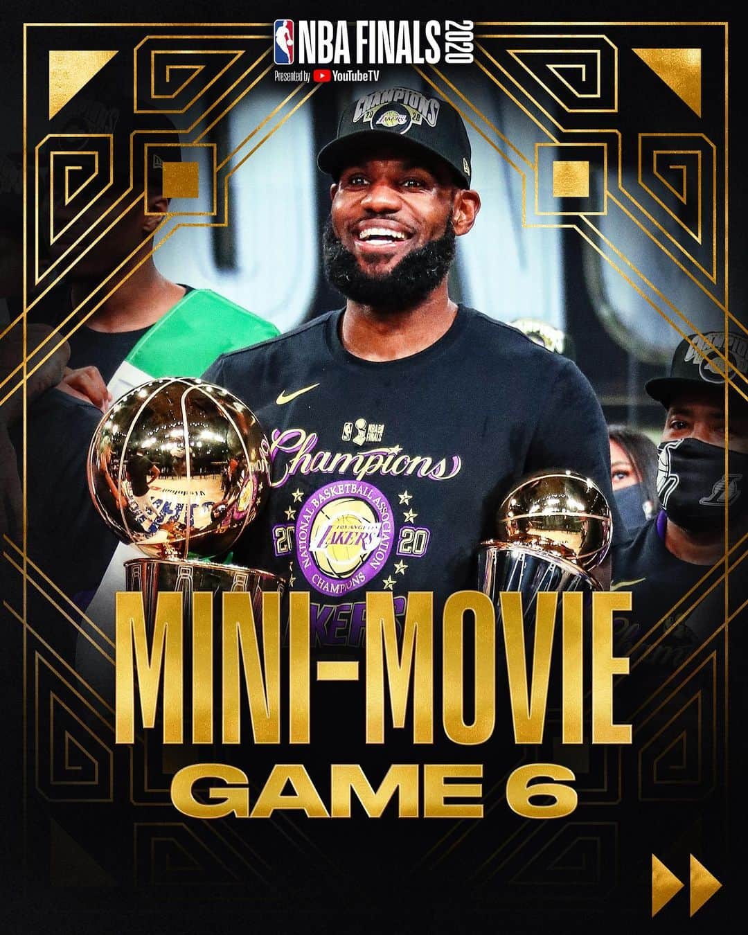 NBAさんのインスタグラム写真 - (NBAInstagram)「🎞 Swipe through for the Game 6 Mini-Movie 📽️  @kingjames earns MVP honors as the @lakers dominate to secure the 2020 NBA title!」10月13日 12時20分 - nba