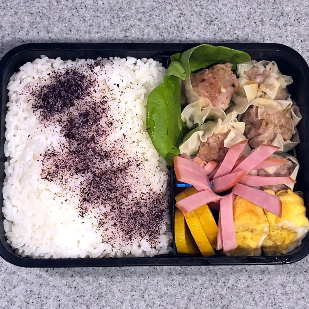 奥山佳恵さんのインスタグラム写真 - (奥山佳恵Instagram)「・ 昨日の長男弁当は しゅうまい弁当！  まだ人生で作ったの ３回目くらいですが しゅうまいを朝から  フライパンに こびりついたのは 私の分の朝しゅうまい。  @okuyama_yoshie ←ここを経由して 新しくなったプロフィールから ブログにもとべます♪  #奥山佳恵#奥山佳恵のてきとう絵日記  #高校生男子 #お弁当  すきまにねじこんだ #ハムの花  のつもりのもの まさかの2択で  ちがうほうをカットして  #ただのバラバラ ・」10月13日 12時38分 - okuyama_yoshie