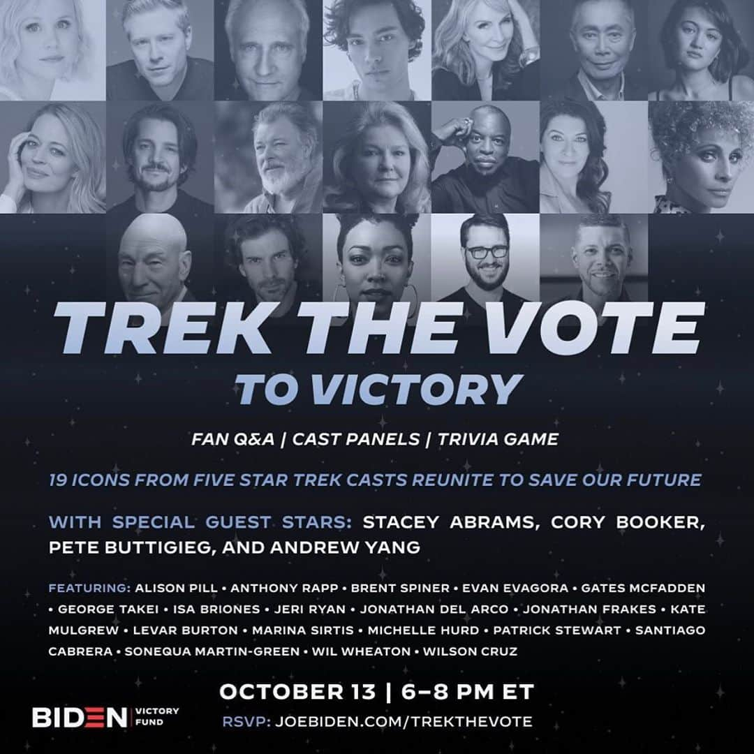 ソネクア・マーティン＝グリーンのインスタグラム：「Well lookie here...! Join us tomorrow night for a very important (but still fun!) Trek reunion virtual event. I hear @whoopigoldberg will be joining us as well, verrrry cool. Link in bio, if you’re available and down, we’ll see you there.🖖🏽🖤」