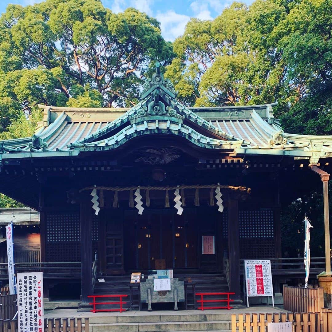 谷口賢志のインスタグラム：「#参拝。  #代々木八幡宮」