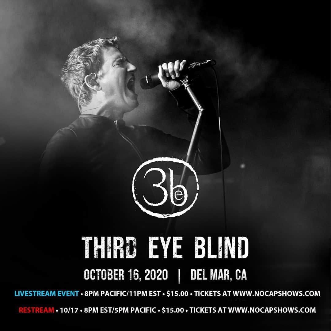 Third Eye Blindさんのインスタグラム写真 - (Third Eye BlindInstagram)「Check this out → bit.ly/3EBLiveStreamGiveaway  Enter to win S I G N E D #3EB merch and watch the live stream on 10/16 at 8PM PT / 11PM ET.」10月14日 5時05分 - thirdeyeblind