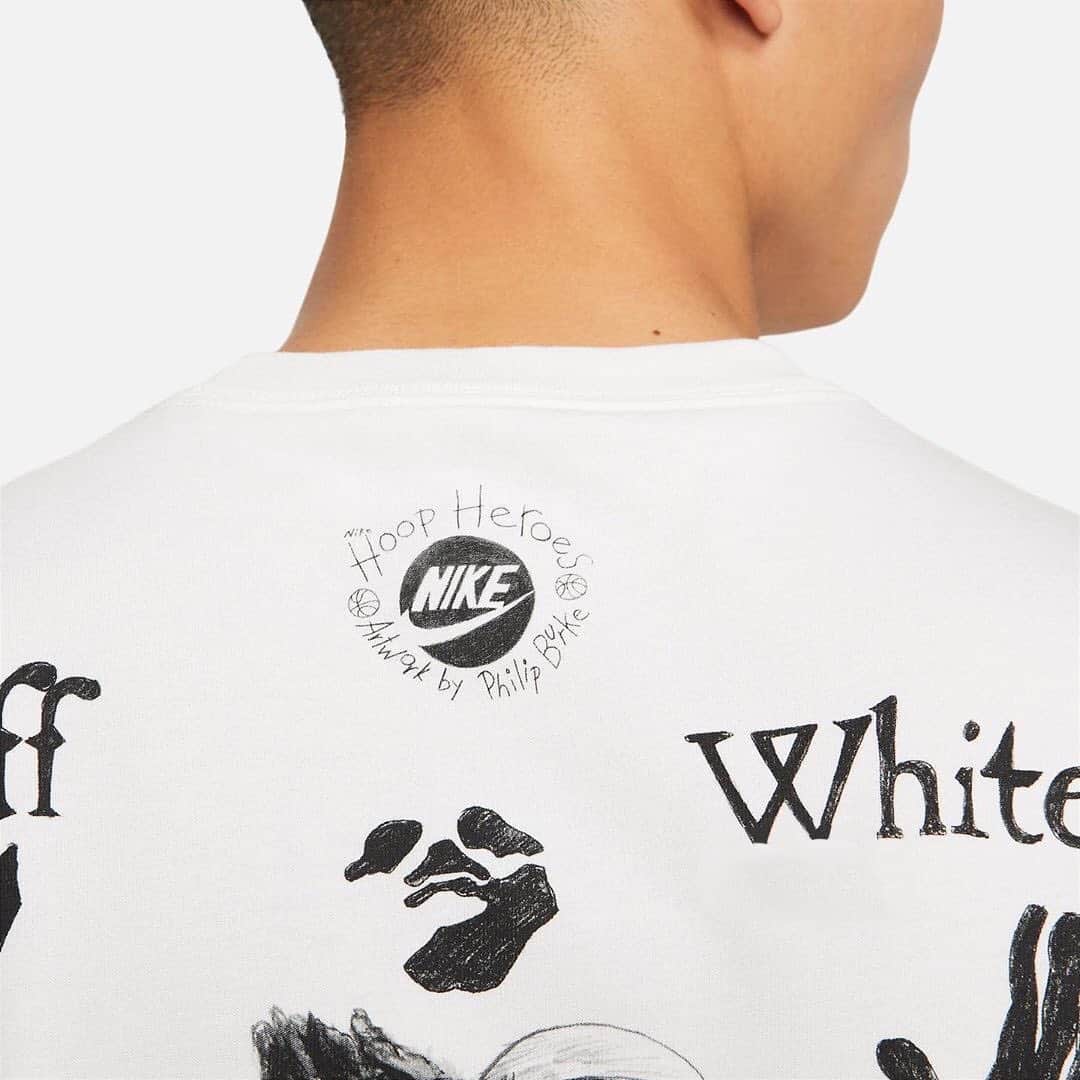 HYPEBEASTさんのインスタグラム写真 - (HYPEBEASTInstagram)「@hypebeaststyle: Here’s an early look at a few pieces of apparel that will be joining the upcoming @off____white x Air Jordan 5 “Sail” release, courtesy of @py_rates_. The hoodie sees heavyweight construction with white and Sail paneling, as well as University Red detailing. While the tee features hand-illustrated graphics by Philip Burke and continues his “Hoop Heroes” series. Hit the link in our bio to learn more details and stay tuned for its official release note.⁠⠀ Photo: @nike/PY_RATES」10月13日 20時41分 - hypebeast