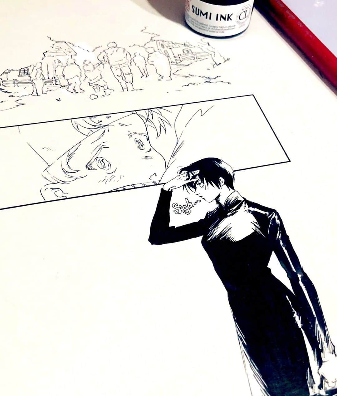 Kuretakeさんのインスタグラム写真 - (KuretakeInstagram)「主線にSUMI INKをご使用頂きました！ つけぺんでのSUMI INKの使い心地などコメントしてくださいっています！ 詳細はみぞうえさんのツイッターをぜひご覧ください！ → https://twitter.com/mizoumaru/status/1315716773027561472  Sumi INK is used for the outline.  Mizoe san reviewed Sumi INK on Twitter!  Let's check it out!  Art by: みぞうえ/ Mizoue (twitter@mizoumaru) Made with:  ZIG CARTOONIST SUMI INK  #kuretake_inktober #kuretake #kuretakezig #inktober #inktober2020 #呉竹 #インクトーバー #インクトーバー2020 #zigcartoonist  #kuretakeinktober #blackandwhite #blackandwhiteart #inkdrawing #inkart #kuretakebrushpen #つけぺん #sumiink  #inktober2020disgusting  #inktoberday11」10月13日 21時00分 - kuretakejapan