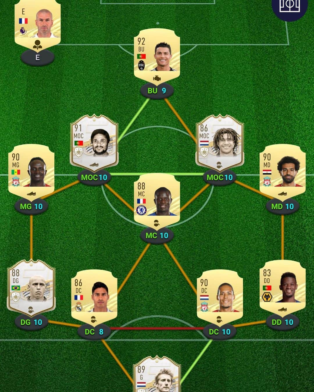 アディル・ラミのインスタグラム：「@easportsfifa #fut21 #ultimateteam  in progress... 😎 @90min_football @90min_fr  faites peter vos PSN , je régal pour les plus chanceux des points FIFA ... bcp alors GO 🤞」