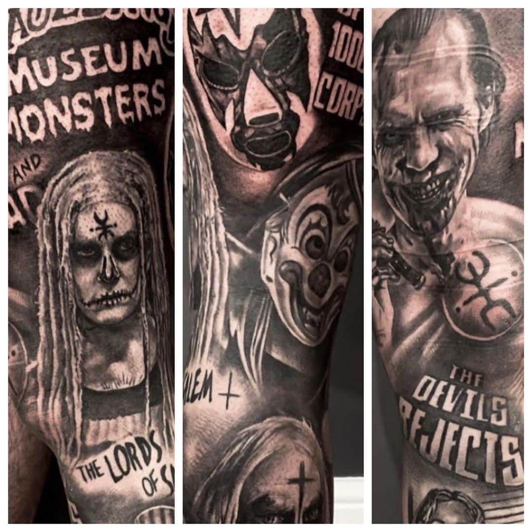 ロブ・ゾンビさんのインスタグラム写真 - (ロブ・ゾンビInstagram)「TATTOO TUESDAY IN THE HOUSE! Check out all the forever art lurking out there in Instagram land! If you see your work or your tattoo be sure to post about it in the comments. #tattootuesday #robzombie #sherimoonzombie #3fromhell #thedevilsrejects #doomhead #31 #halloween #billmoseley #sidhaig #drsatan #captianspaulding #thelordsofsalem」10月13日 21時49分 - robzombieofficial