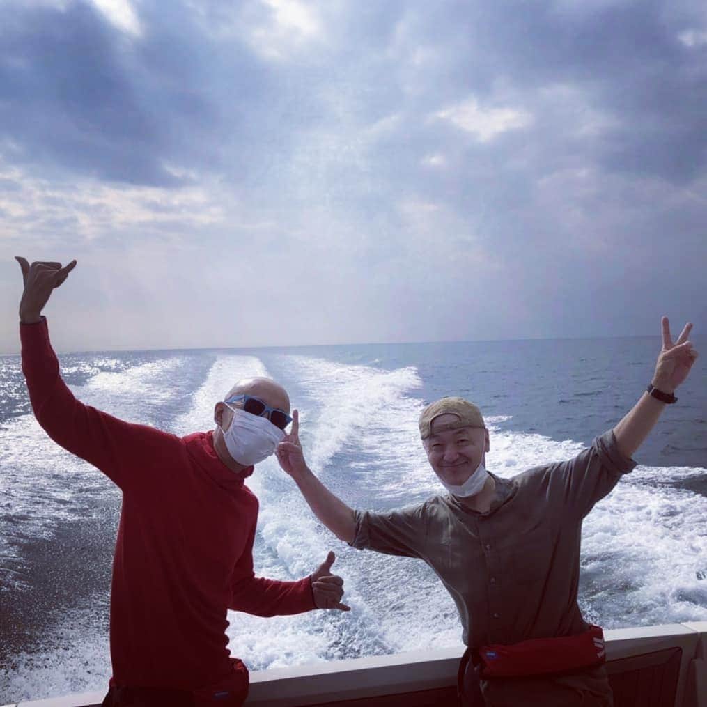 パッパラー河合さんのインスタグラム写真 - (パッパラー河合Instagram)「#海の男になれるかな #クルーザー乗船 #逗子マリーナ」10月13日 22時46分 - papala_kawai