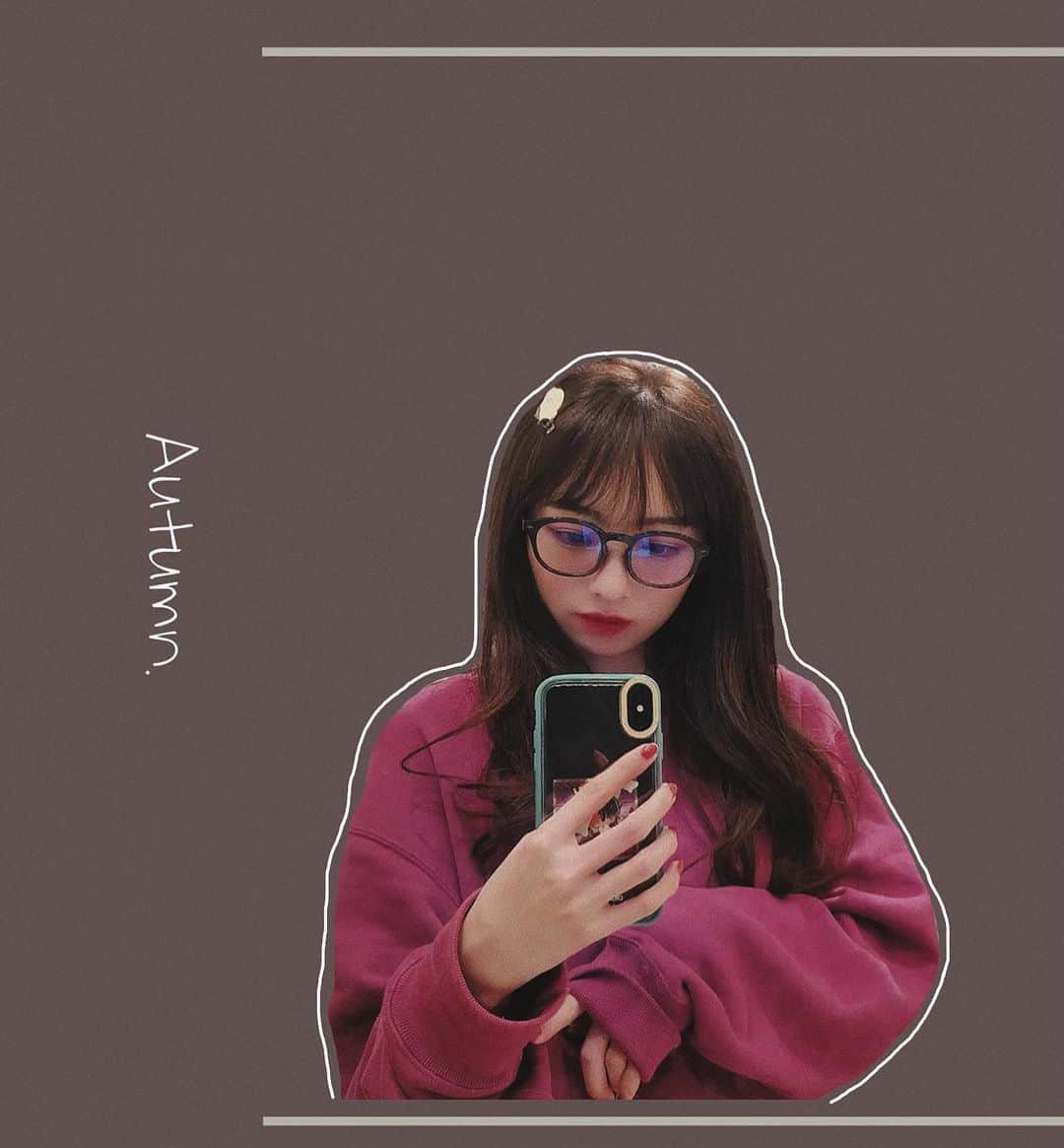磯部杏莉のインスタグラム：「数年ぶりにメガネを作りました。笑 よく見えるようになって嬉しい、、」