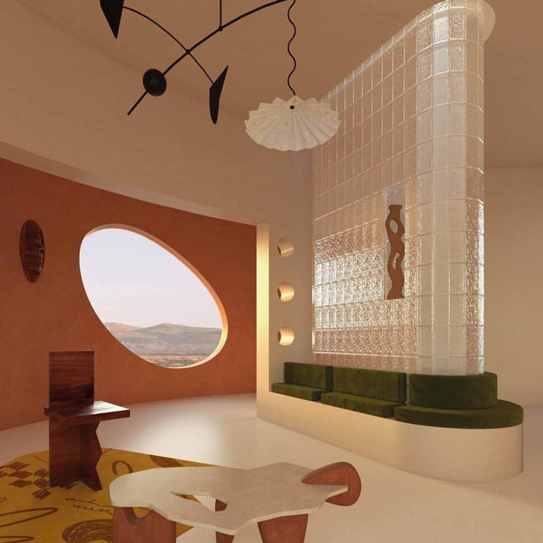 ベンシモンのインスタグラム：「Moment d'évasion 💭 ​avec le travail aussi beau qu'inspirant de la talentueuse artiste designer @royalgarance 🧡 ​Des intérieurs intemporels et colorés, tout ce que nous aimons chez Bensimon... vous aimez ?  ​📸 @royalgarance ​#inspiration #colors #mood  #designer」