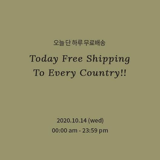 3CE Official Instagramさんのインスタグラム写真 - (3CE Official InstagramInstagram)「#FreeShippingEvent🚚 10월 14일 수요일, 오늘 하루는 배송비가 무료💞 - TODAY FREE SHIPPING TO EVERY COUNTRY!  2020. 10. 14. (Wed)(*Korea Standard Time) ※ Any possible customs duties are up to customers - www.stylenanda.com en.stylenanda.com jp.stylenanda.com cn.stylenanda.com tw.stylenanda.com #3ce #stylenanda #worldwidefreeshipping」10月14日 0時00分 - 3ce_official