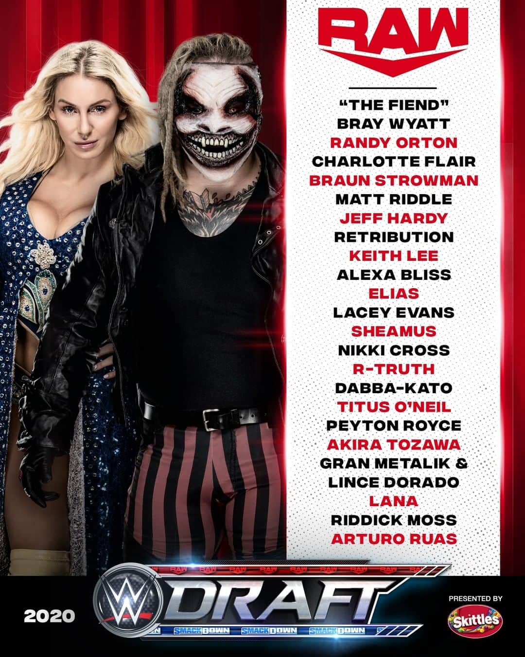 WWEさんのインスタグラム写真 - (WWEInstagram)「🔴🔵 Which brand won Night 2️⃣ of the 2020 #WWEDraft? 🔵🔴」10月14日 0時13分 - wwe