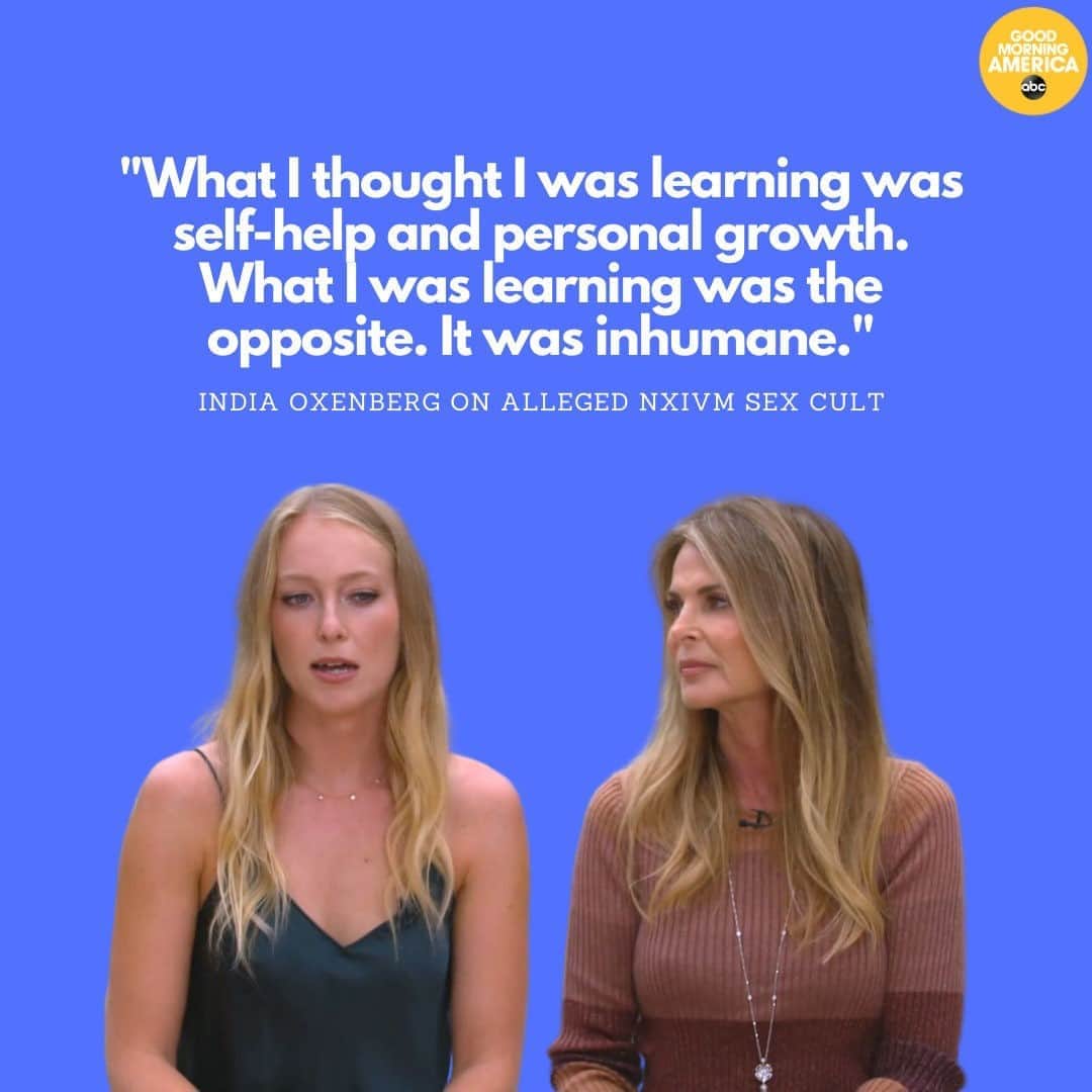 Good Morning Americaさんのインスタグラム写真 - (Good Morning AmericaInstagram)「"Dynasty" star Catherine Oxenberg’s daughter speaks about her life and escape from the so-called NXIVM sex cult, calling it "inhumane" in a @abcnews exclusive interview. LINK IN BIO.」10月14日 0時37分 - goodmorningamerica