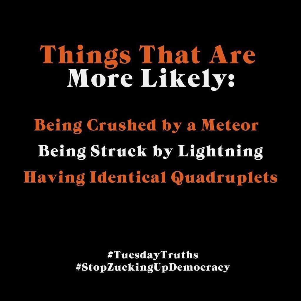 ナオミ・キャンベルさんのインスタグラム写真 - (ナオミ・キャンベルInstagram)「#TuesdayTruths #StopZuckingUpDemocracy」10月14日 1時02分 - naomi