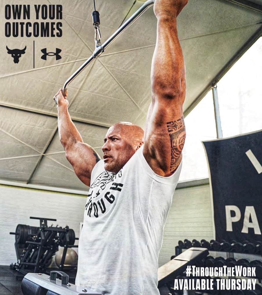 ドウェイン ジョンソンさんのインスタグラム写真 ドウェイン ジョンソンinstagram Own Your Outcomes This Thursday Our New Projectrock Underarmour Top Selling Throughtheworkcollection Drops Ownyouroutcomes Projectrock Underarmour 10月14